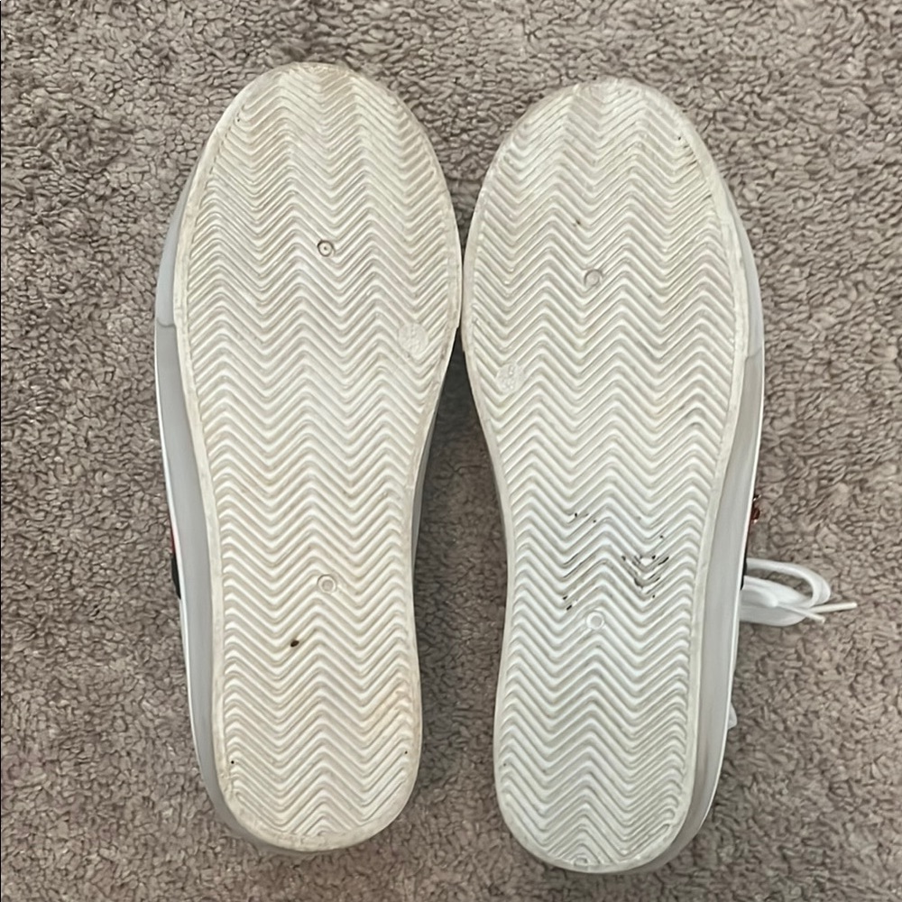 White Sneakers with Green and Red Accents - Size 8 - Picture 15 of 15